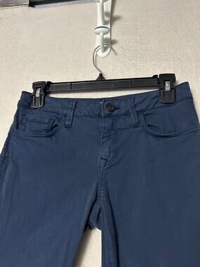 Maui Jeans Co Adriana Women's 26 Mid Rise Super Skinny Ankle Navy
